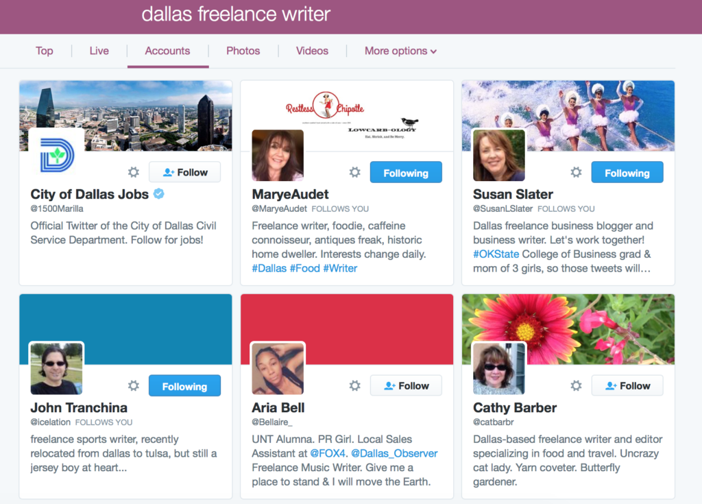 twitter for freelance writers