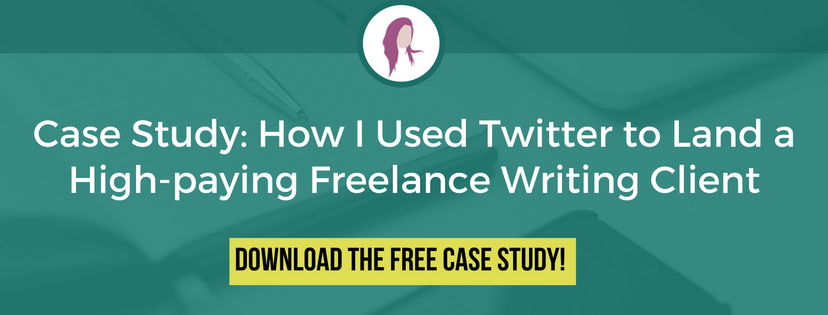 twitter for freelance writers