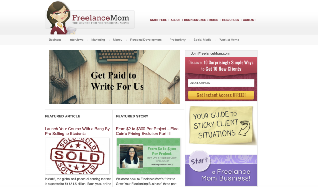parenting freelance writing jobs for moms from home 5
